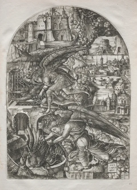 Jean Duvet, The Apocalypse:  Satan Bound for a Thousand Years
