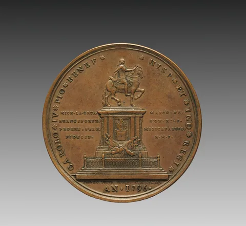 Manuel Tolsá, Portrait of Charles IV, King of Spain, and María Luisa, Queen Consort of Charles IV (reverse)