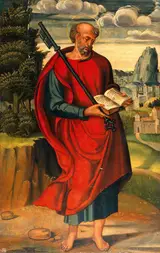 Raffaellino del Colle, Saint Peter in a Landscape