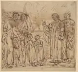 Mather Brown, Bible Lesson [recto]