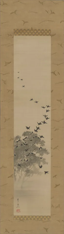 Suzuki Kiitsu, Black bird