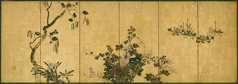 Suzuki Kiitsu, Flowers of Autumn and Winter