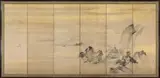 Kanō Naonobu, Summer and Winter Landscapes (one of a pair)
