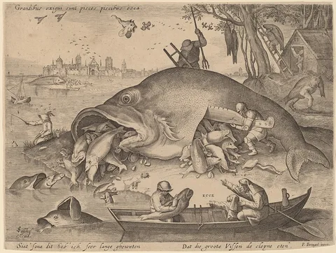 Hendrik Hondius I, The Big Fish Eat the Little Fish