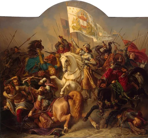Hermann Stilke, Joan of Arc in Battle (Central Part of ''The Life of Joan of Arc'' Triptych)