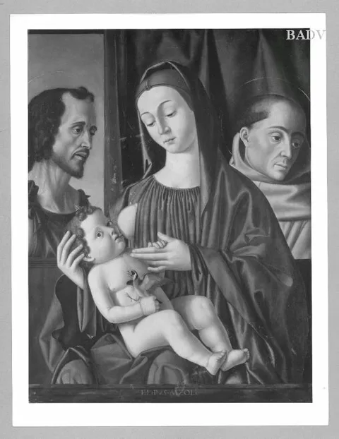 Filippo Mazzola, Madonna with child and two Saints