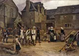 Jules Girardet, The mutineers of Fouesnant arrested by the National Guard of Quimper in 1792