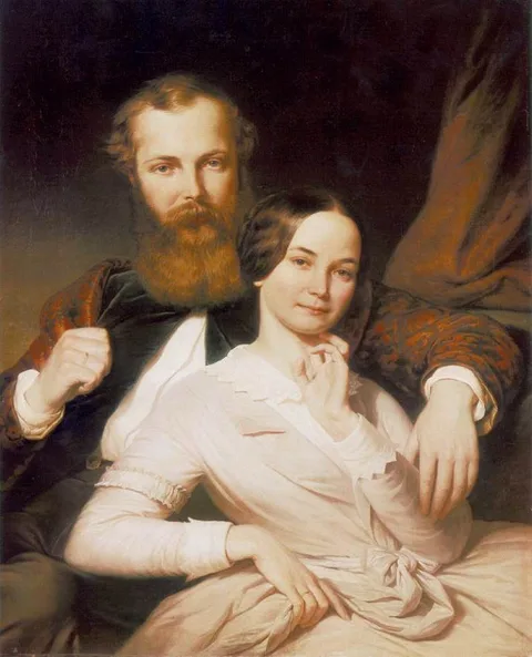 Henrik Weber, The Composer Mihály Mosonyi and His Wife