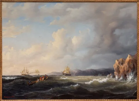 Marcus Larson, Bark Beating to Windward at Kullaberg