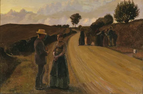Fritz Syberg, Meating an Evening on a Road