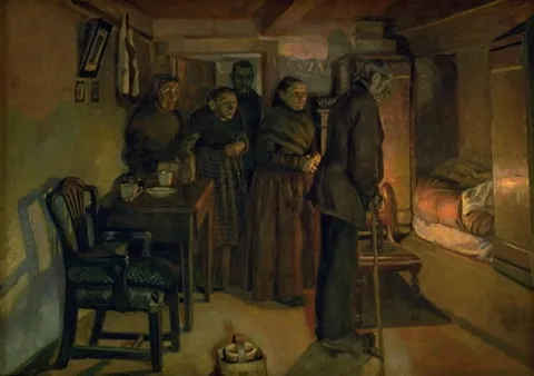 Fritz Syberg, At a Deathbed