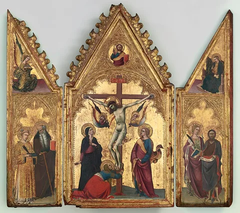 Andrea Vanni, The Crucifixion, with Saints