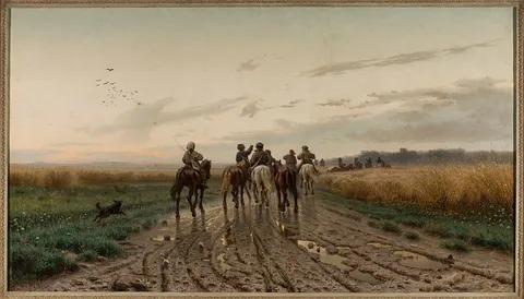 Yefim Volkov, On the way to pasture