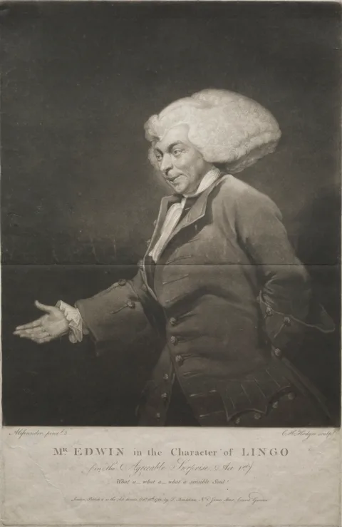 Charles Howard Hodges, Mr. Edwin in the Character of Lingo