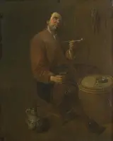 Abraham Diepraam, A Peasant seated smoking