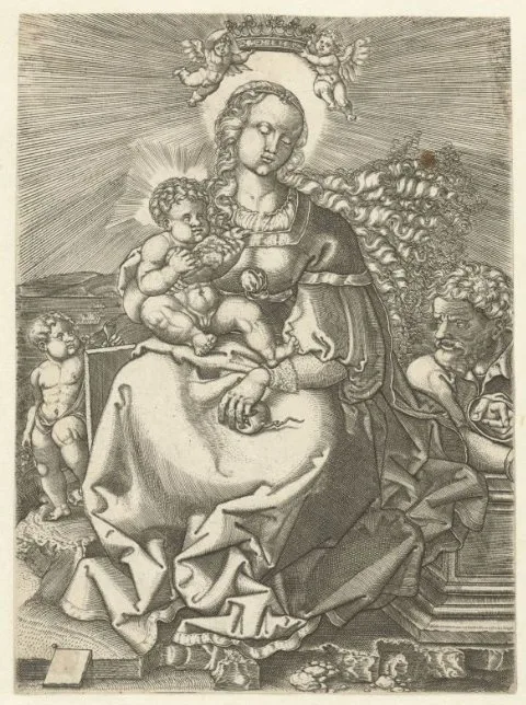 Jacob Binck, Maria met kind en Jozef