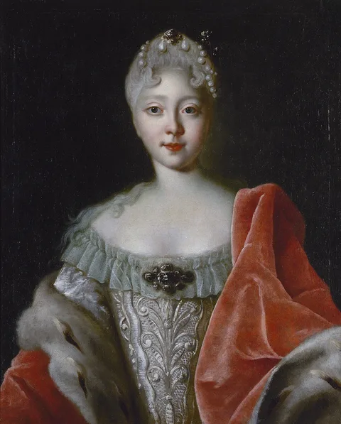 Louis Caravaque, Portrait of Crown Princess Elizabeth Petrovna