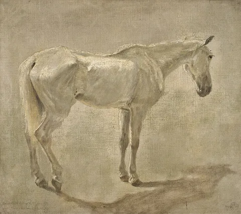 Jean Delvin, The White Horse