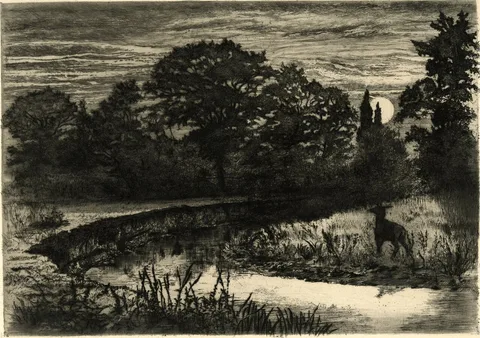 Philip Gilbert Hamerton, Moonrise on the Ternin