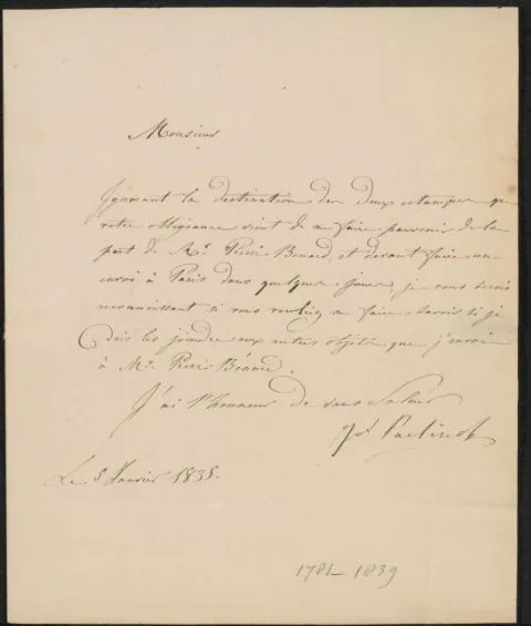 Joseph Paelinck, Brief aan de heer Cambertyn