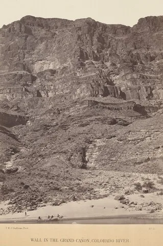 Timothy H. O'Sullivan, Wall in the Grand Canyon, Colorado River