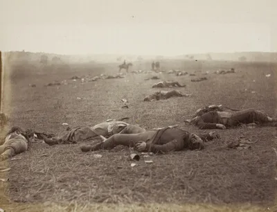 Timothy H. O'Sullivan, A Harvest of Death, Gettysburg, Pennsylvania