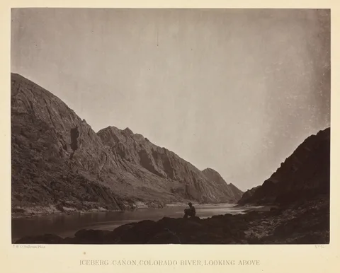 Timothy H. O'Sullivan, Iceberg Canyon, Colorado River Looking Above