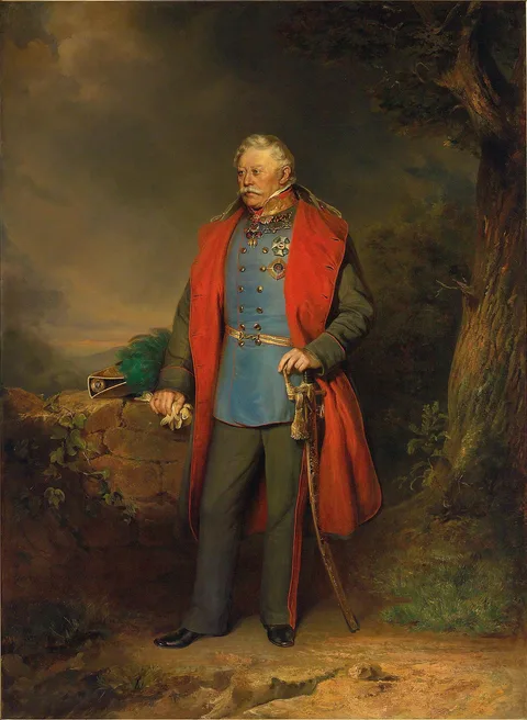 Georg Decker, Field Marshal Count Johann Joseph Wenzel Radetzky of Radetz, full-length portrait