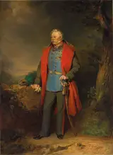 Georg Decker, Field Marshal Count Johann Joseph Wenzel Radetzky of Radetz, full-length portrait