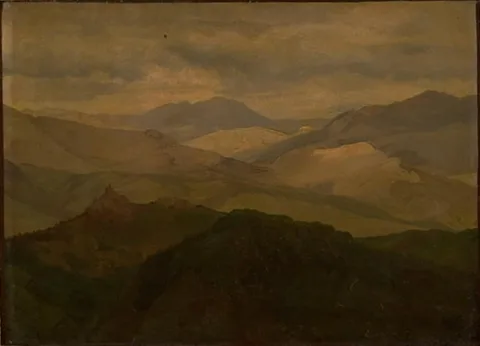 Ernst Meyer, Bjerglandskab ved Civitella