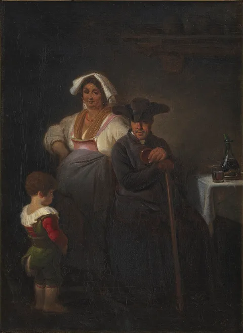 Ernst Meyer, A Little Boy being Presented to a Priest