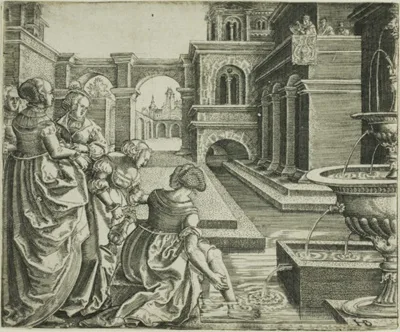 Hans Brosamer, David and Bathsheba