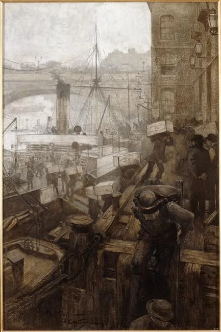 André Castaigne, Le Port de Baltimore