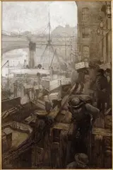 André Castaigne, Le Port de Baltimore