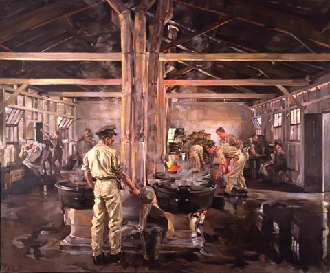 Anna Airy, Cookhouse, Witley Camp, 1918