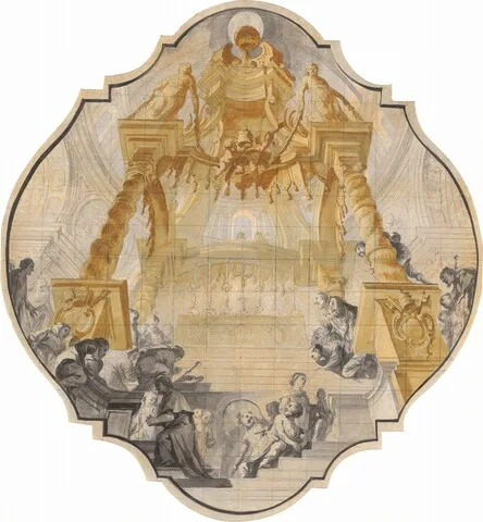 Matthäus Günther, Worshippers at the Tomb of Saint Peter