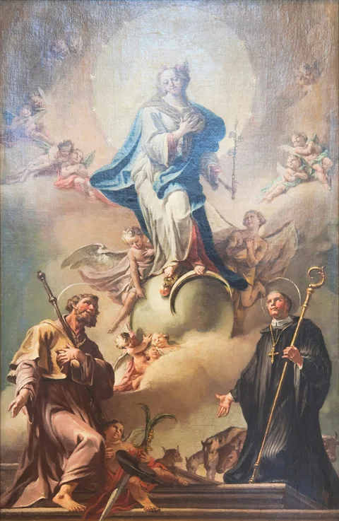 Matthäus Günther, Mary Immaculate with St. James and St. Leonard of Noblac