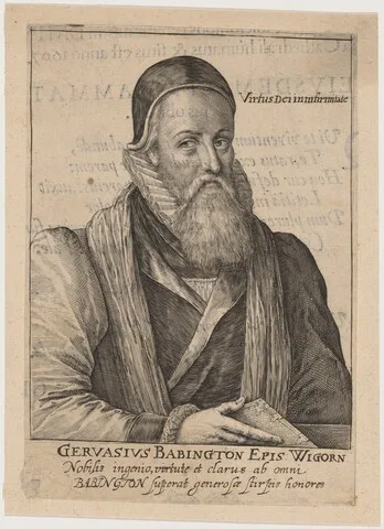 Magdalena van de Passe, Gervase Babington, Bishop of Worcester