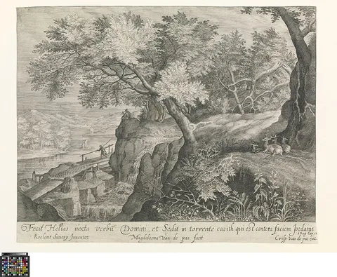 Magdalena van de Passe, Elijah rests on a rock near the river Kerith