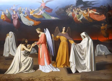Émile Signol, Awakening of the Righteous, Awakening of the Evil One
