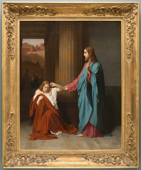 Émile Signol, Christ and the Woman Taken in Adultery