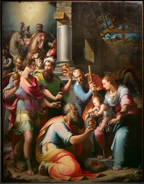 Girolamo Macchietti, Adoration of the Three Kings