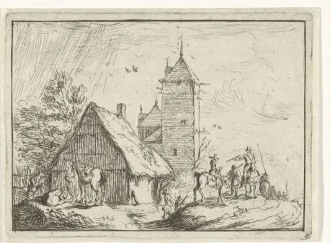 Robert van den Hoecke, Landschappen met kampementen