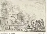 Robert van den Hoecke, Soldaten bij twee karren