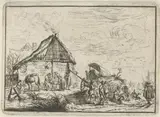 Robert van den Hoecke, Soldaten bij een hooiberg