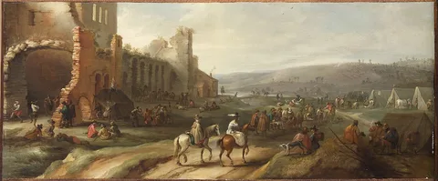 Robert van den Hoecke, Field Camp with Ruins