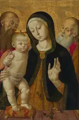 Bernardino Fungai, Madonna and Child with Two Hermit Saints