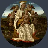 Bernardino Fungai, The Virgin and Child with Cherubim