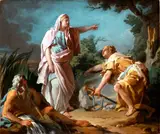 Nicolas-Guy Brenet, Aethra Showing her Son Theseus the Place Where his Father had Hidden his Arms