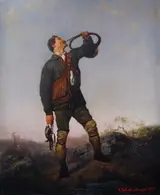 Louis-Frederic Schützenberger, A Hunter Sounding a Horn